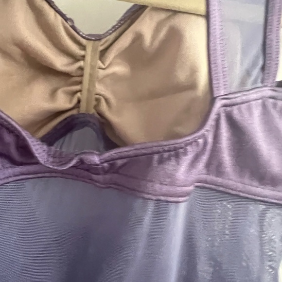 Weissman Dance Costume MC Draped Fabric with Lace Embellishment at bodice - Picture 6 of 15